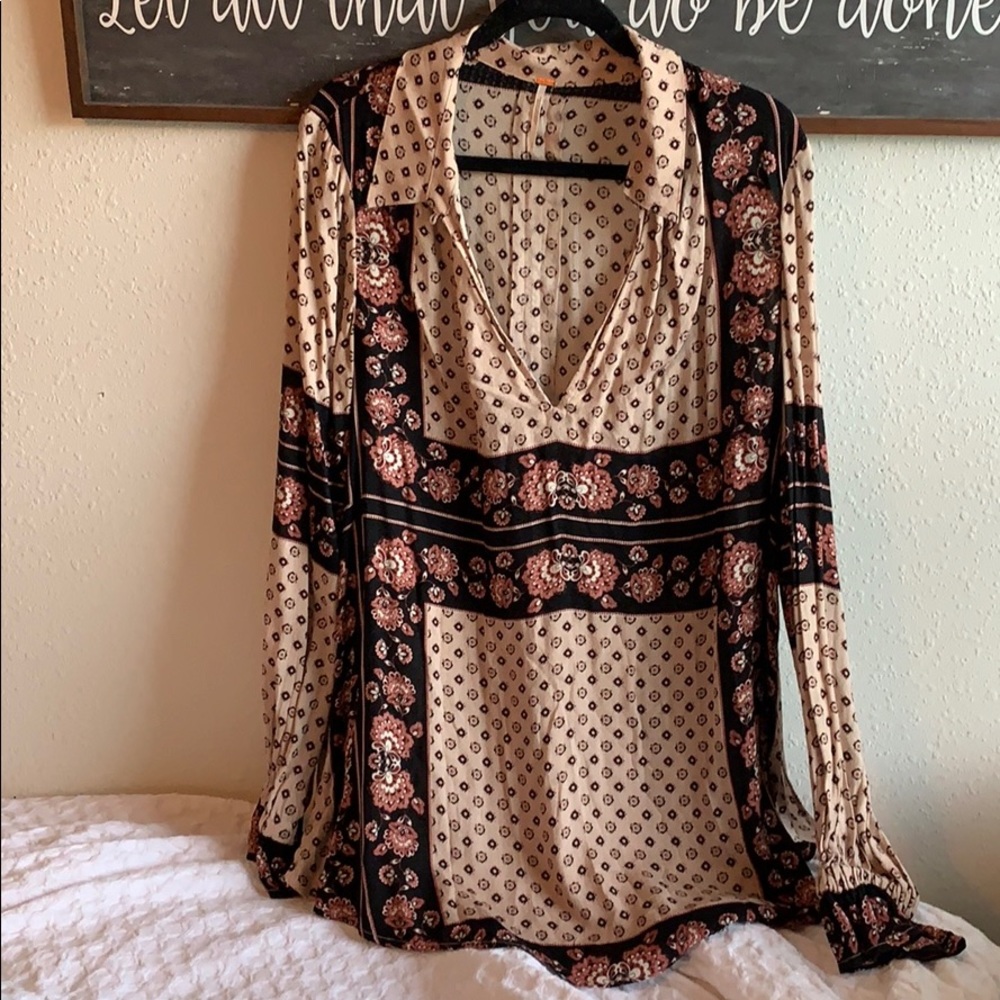 Free People Long Sleeve Blouse